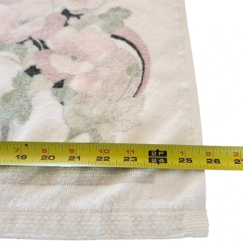 Vintage‎ Springmaid Bath & Hand Towel 100% Cotton USA Floral Anastasia Poppies
